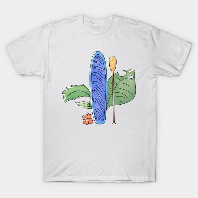 SUP Paddle Board T-Shirt by kelnan